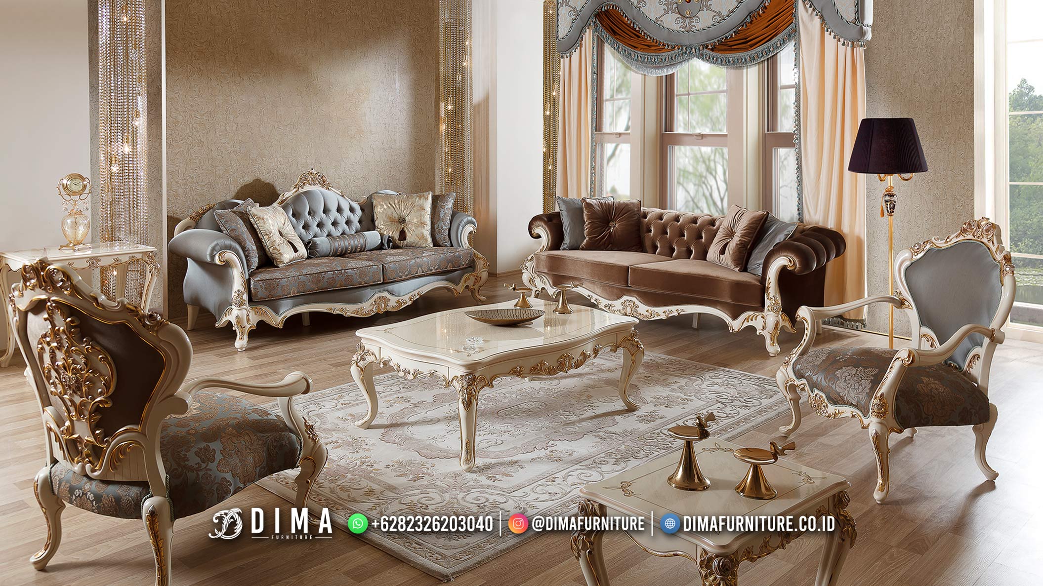 Terbaru Sofa Tamu Mewah Ukir Classic Beauty Daylen BM93