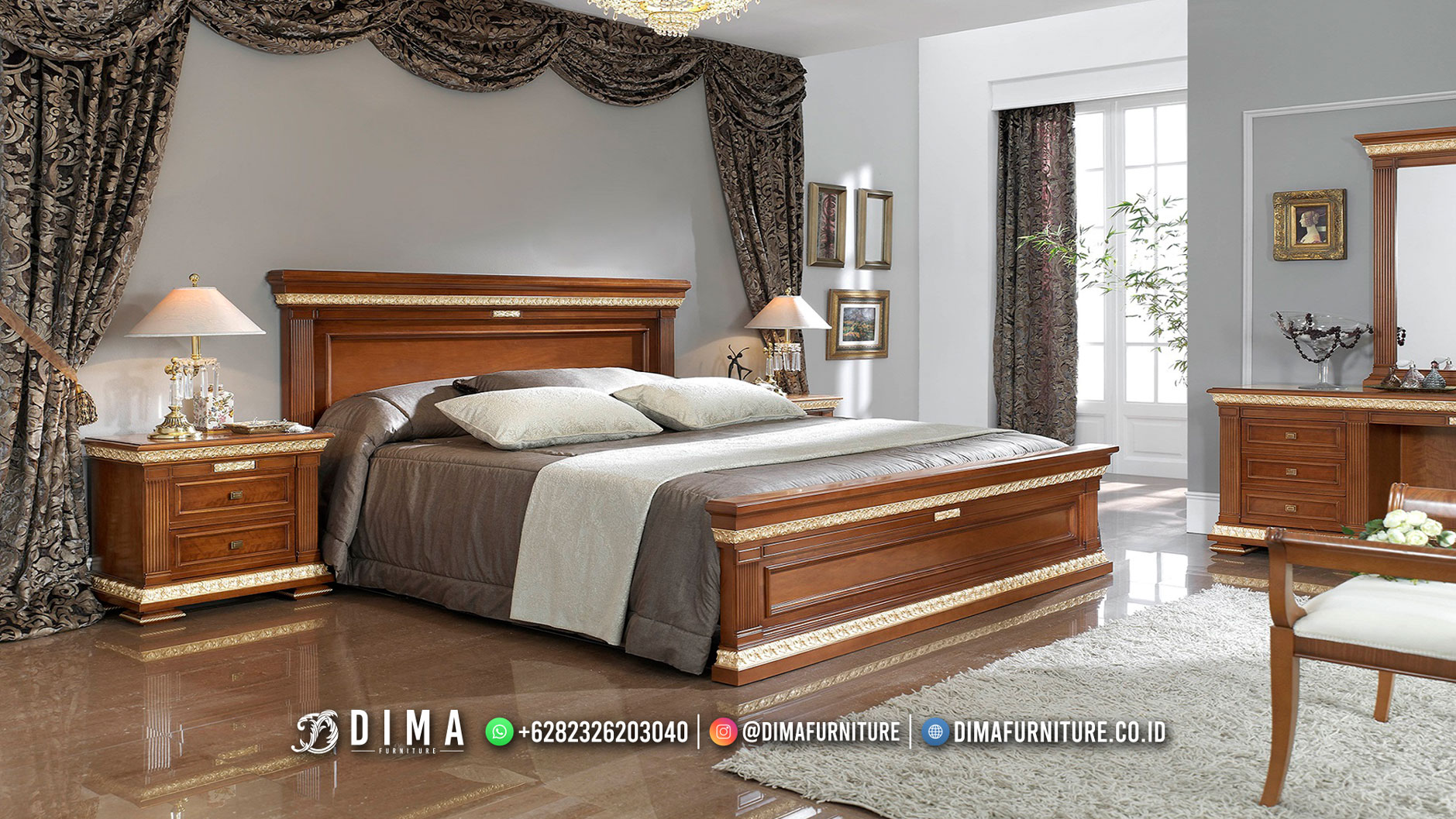 Toko Mebel Kamar Set Mewah Furniture Jepara Best Quality BM124