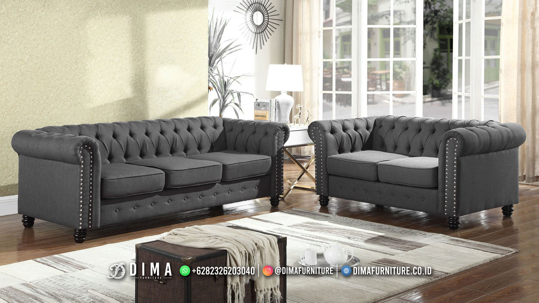 Beli Sekarang Kursi Sofa Tamu Minimalis Modern Chesterfield Luxury BM144