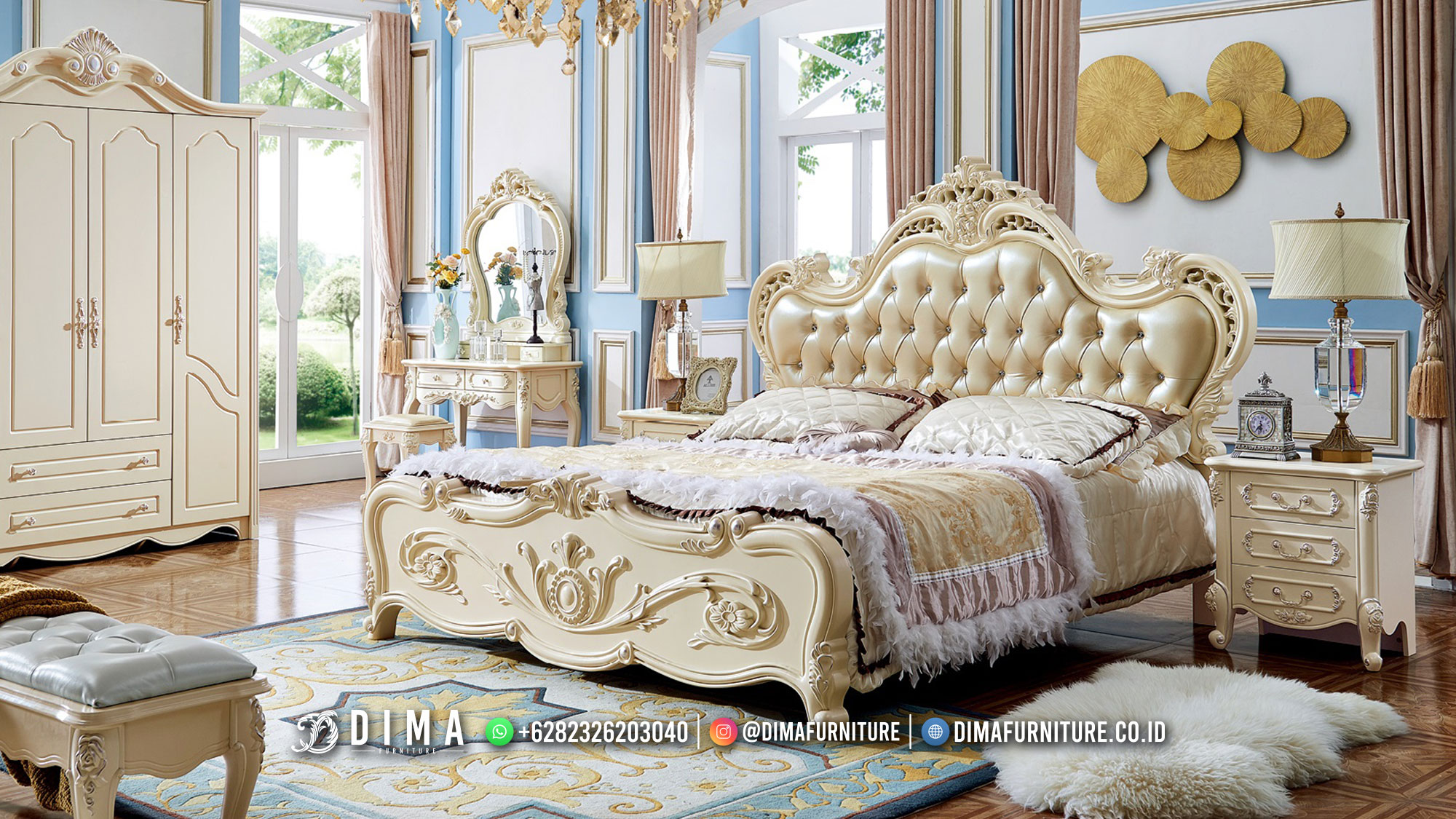 Desain Kamar Set Mewah Shabby Luxury Art Terbaik 2022 BM206