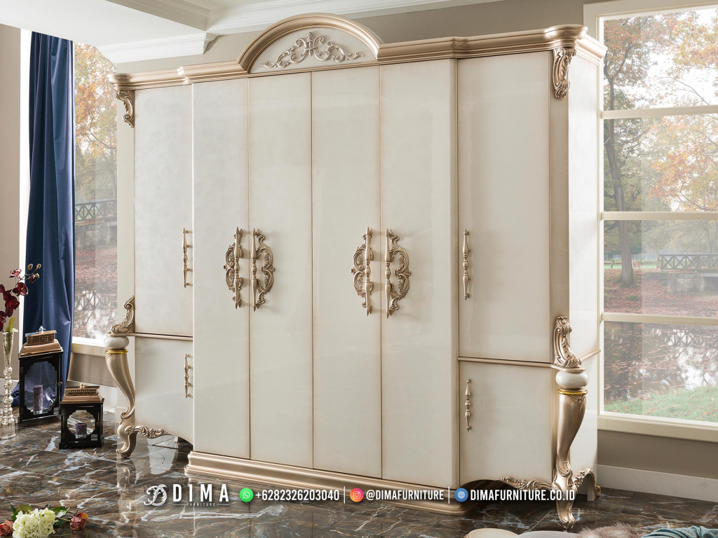 Lemari Baju Mewah Ukiran Classic Gemini Luxury Furniture Jakarta BM242