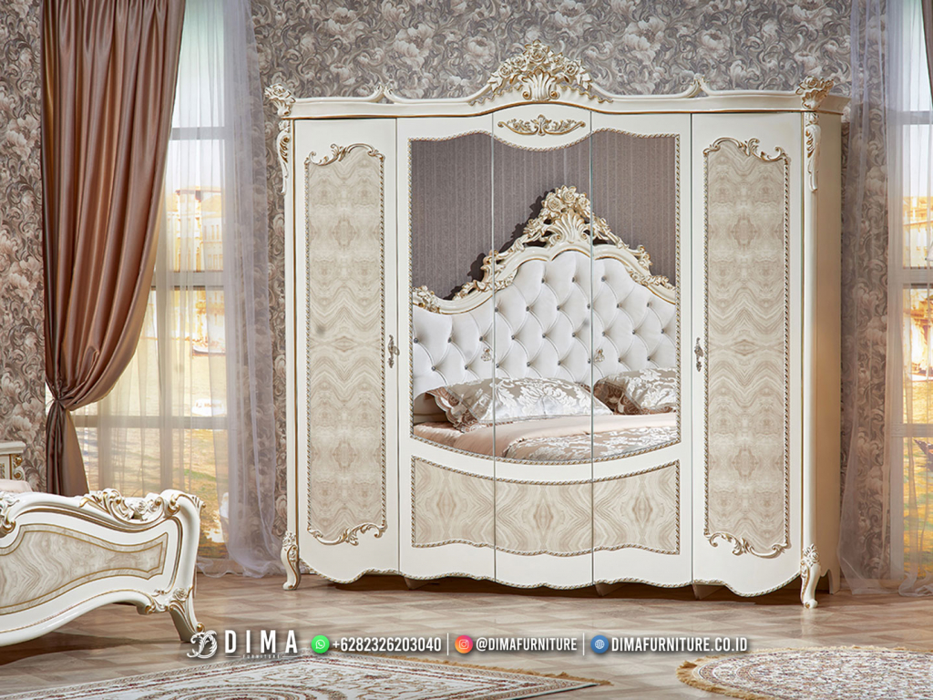 Lemari Pakaian Mewah Ukiran Luxury Classic Gistaa Furniture Jepara BM243