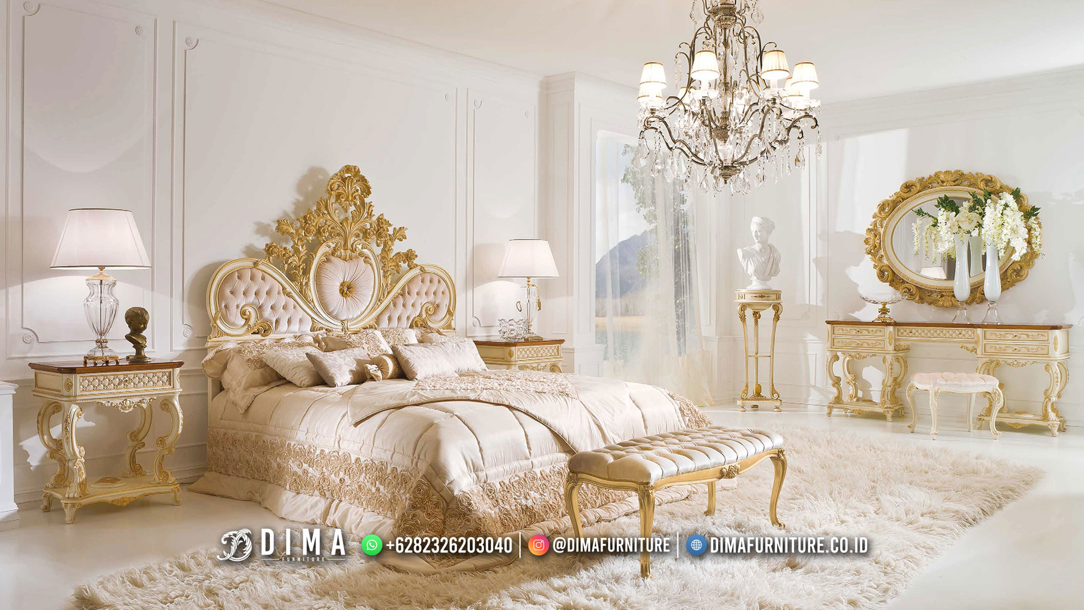 New Product Furniture Luxury Kamar Set Sultan Mewah Kerajaan BM220