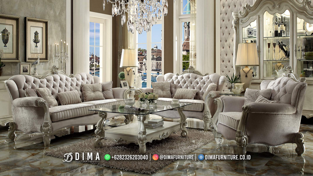 New Sofa Tamu Klasik Mewah Ukiran Modern Victorian BM261