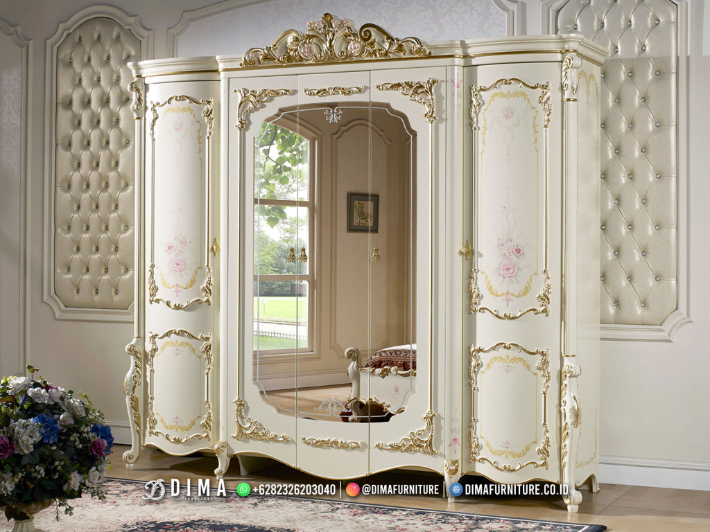 Sale Lemari Pakaian Mewah Luxury Carving Furniture Jepara Terbaru BM241
