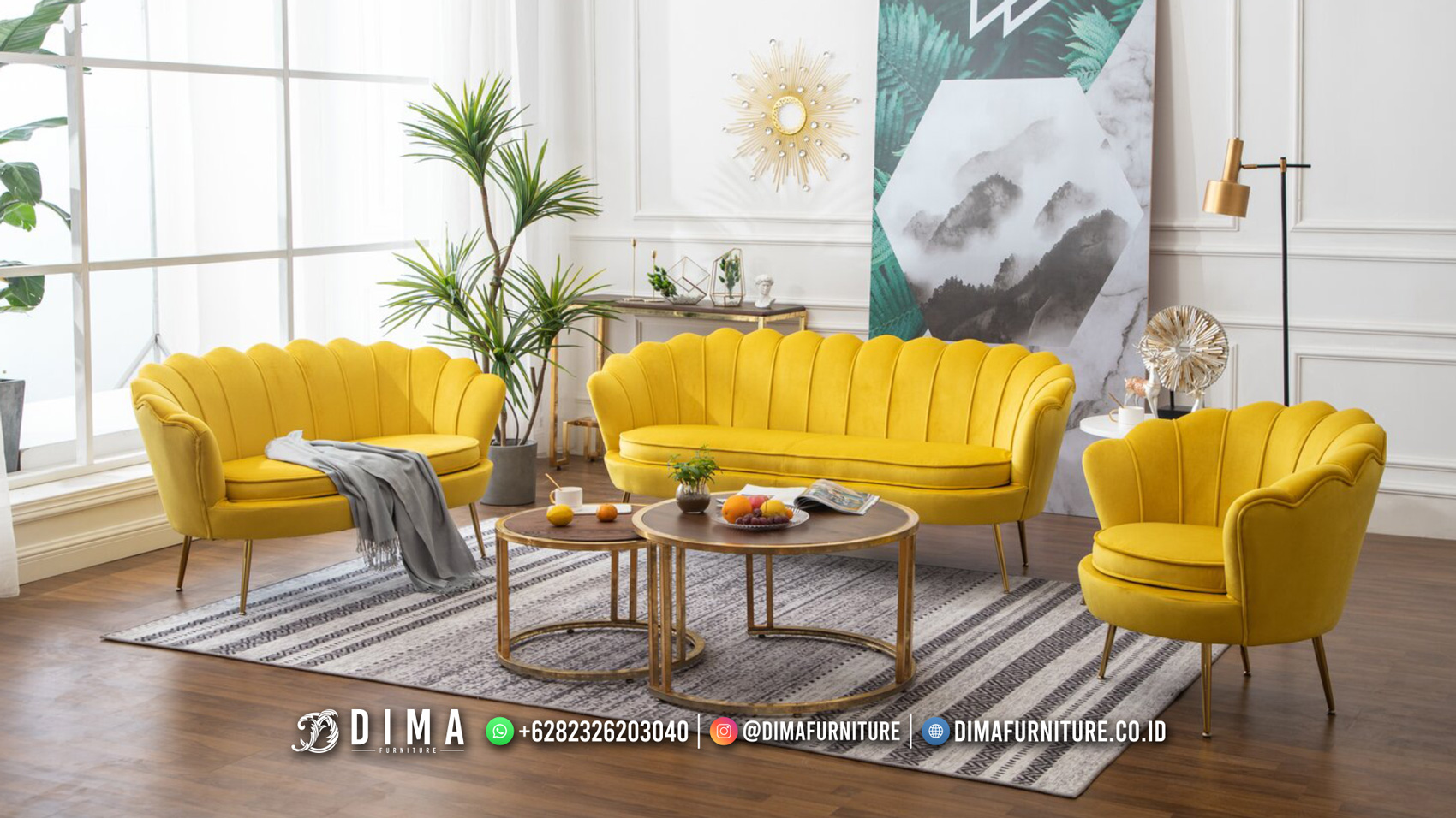 New Furniture Classic Sofa Tamu Minimalis Kursi Kerang BM266