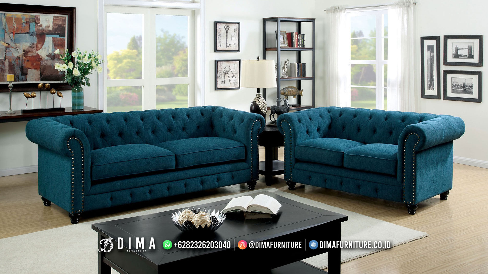 Sofa Tamu Mewah Minimalis Chesterfield Best Price BM267