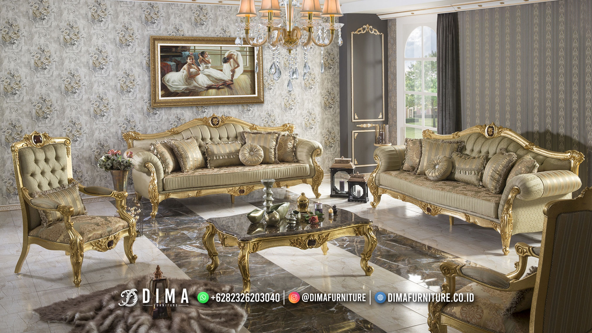 Kursi Sofa Tamu Mewah Jepara Luxury Grace Design Glorious BM357