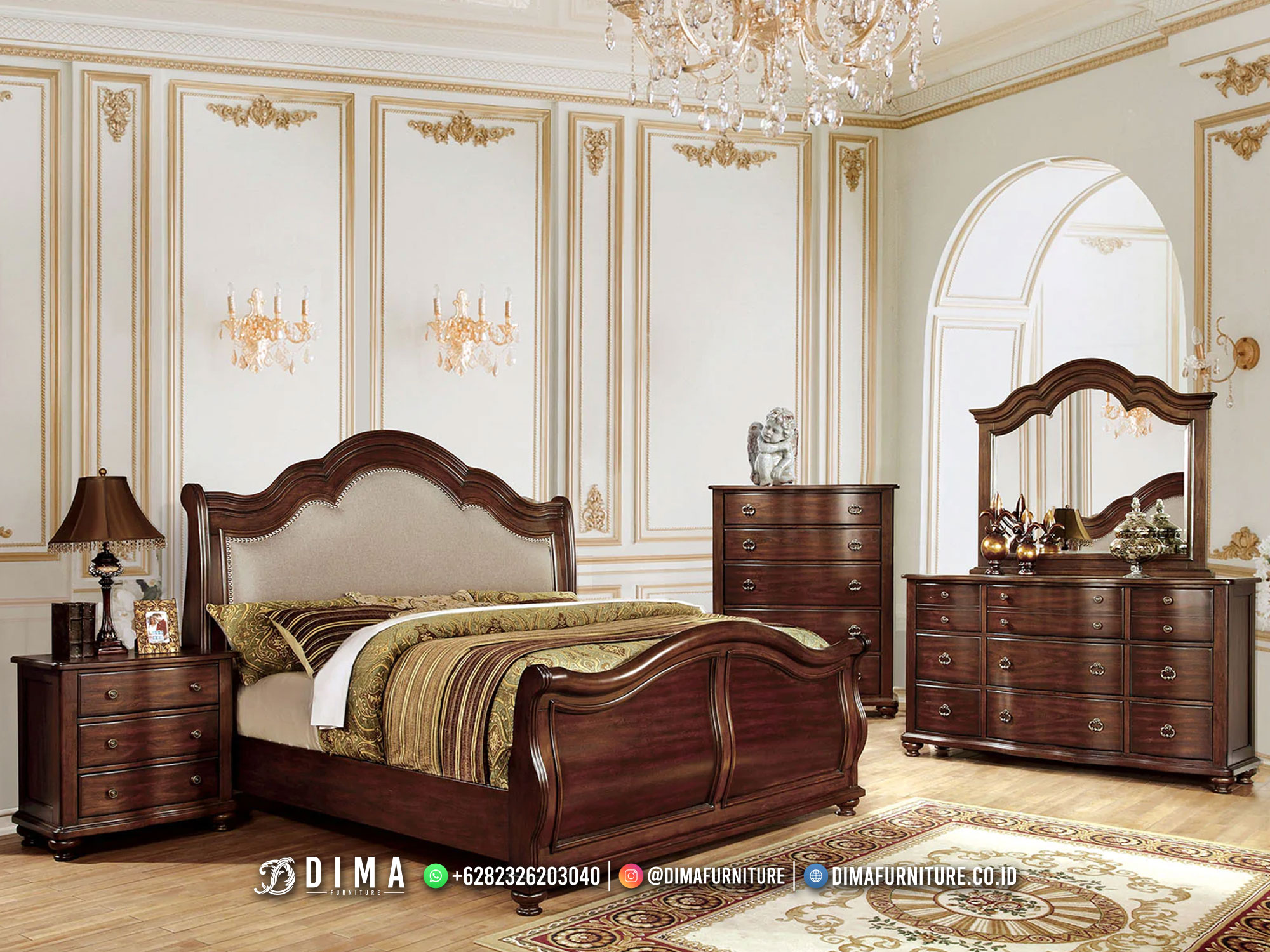 Collection 2022 Tempat Tidur Terbaik Jepara Jati Solid Wood BM400