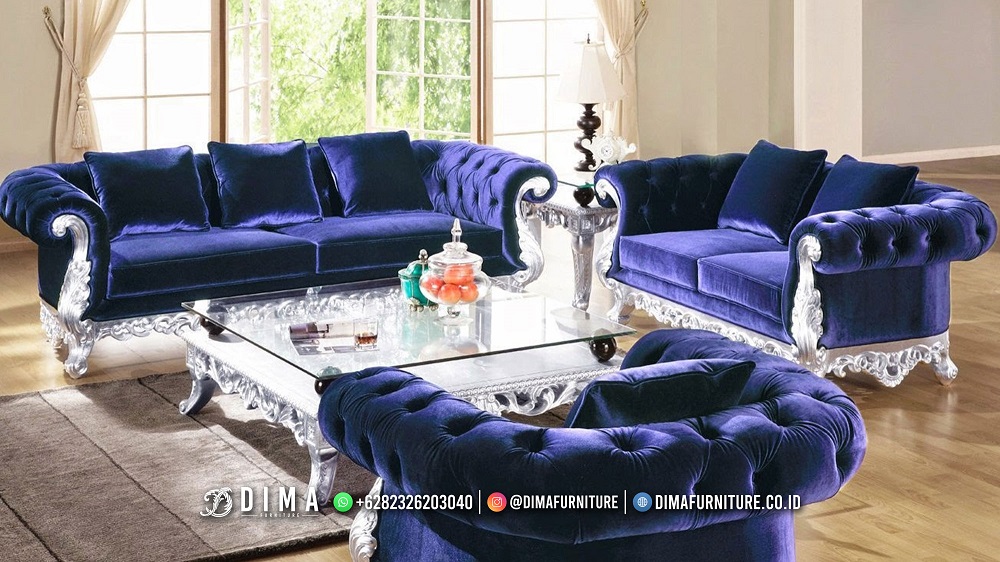 Scarlet Luxury Shabby Sofa Tamu Mewah Paris Populer BM414