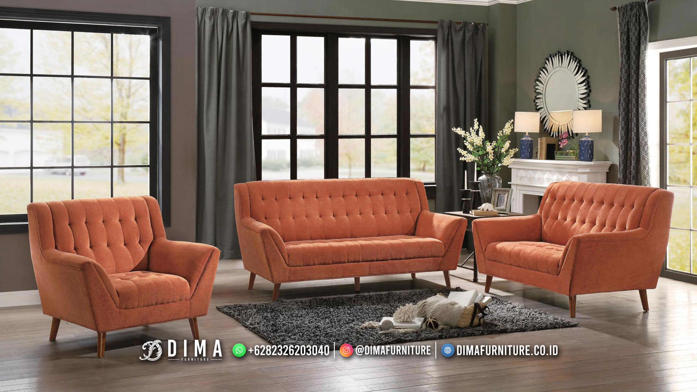 Kursi Sofa Tamu Jepara Natalie New Minimalis Modern Design BM480