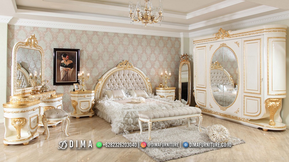 Tempat Tidur Mewah Ukir Sultan Malvia Classic Furnish Duco BM472