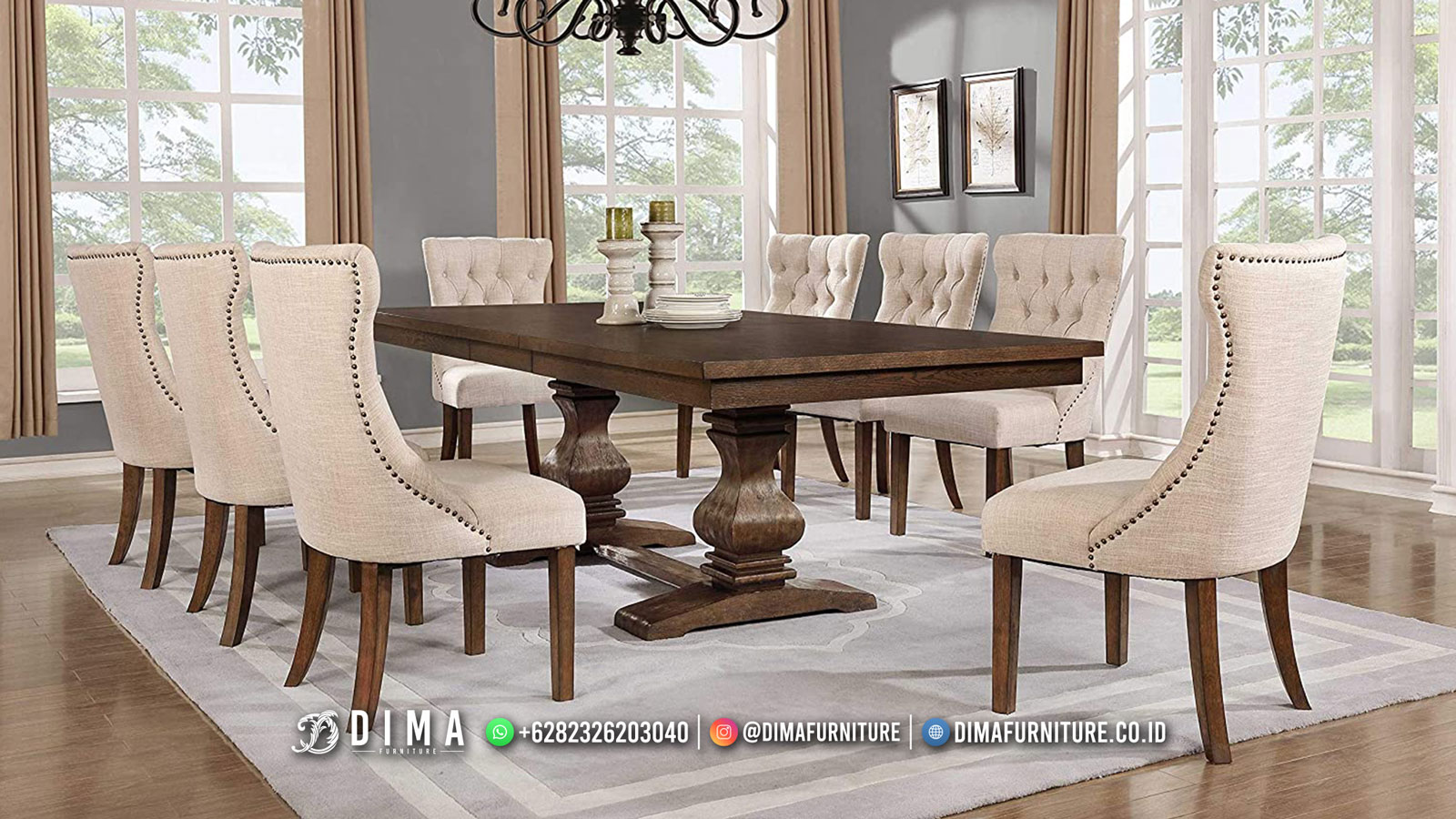 Best Quality Meja Makan Minimalis Terbaru Furniture Jepara BM583