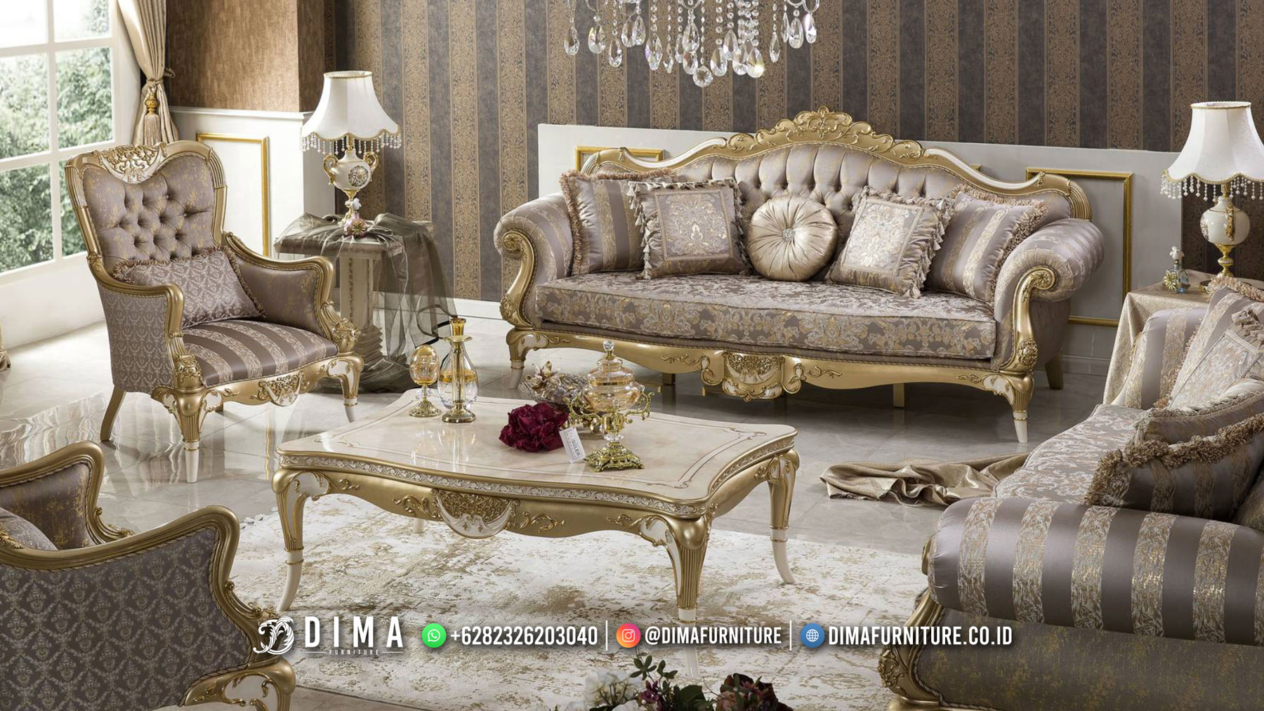 Sofa Tamu Ukir Mewah Royal Luxury BM570
